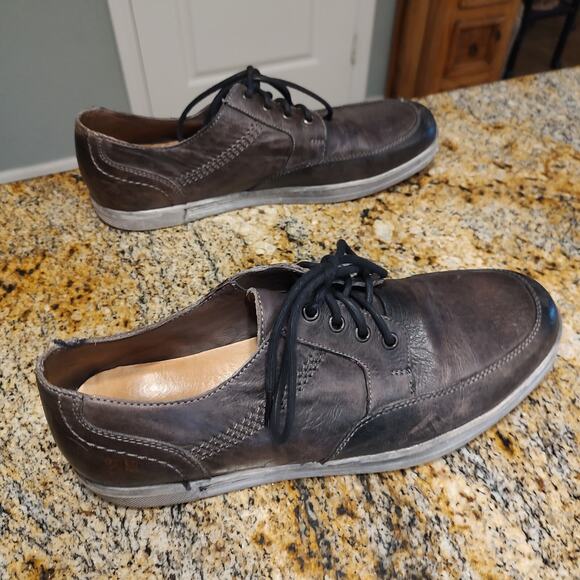 Bed Stu Workshop Brown Leather Casual Style Distressed Shoes Men's Sz 12 - Picture 5 of 12